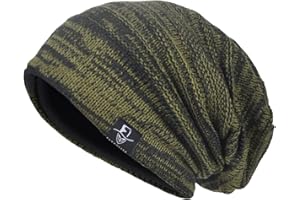 VECRY Mens Slouchy Knit Oversized Beanie Skull Caps Artistic Hats