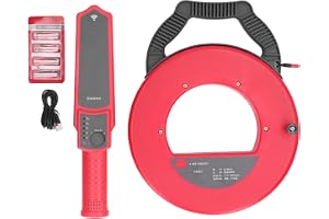 UT661B Rörblockeringsdetektor, 30 m bärbar rörledning, pluggning, igensättning, testare med 8 sonder, rörsökare, avloppsväggskanner, VVS-verktyg för PVC-plast, metall, vattenledningar