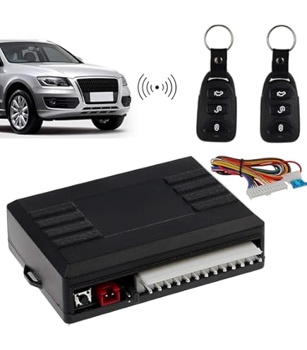 Telecomando Universale Per Chiusura Centralizzata Auto - Con 2 Trasmettitori, Acciaio Inox