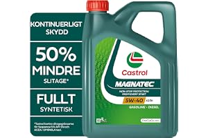 Castrol MAGNATEC 5W-40 A3/B4 Fullt Syntetisk Motorolja, 4L