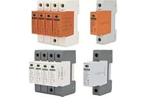 ASVENDO asveno elektro/Schelinger Überspannungsschutz/Blitzschutz/Photovoltaik/PV-Anlage / T2 / T1+T2 / B+C/C/DC / 1-Polig / 4-Polig / 3-Polig (4-Polig/B+C / T1+T2 / 5kA)