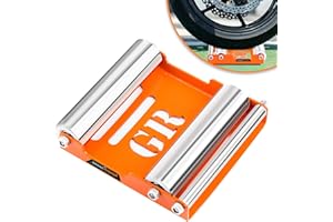GRAND PITSTOP Motorcycle & Powersports Maintainence Stand Wheel cleaning stand Wheel Roller Stand for tire cleaning & chain lubrication - GRoller Medium (Bikes < 485 lb & Tyre width <180 mm)