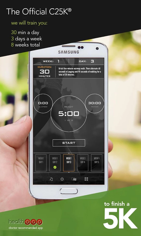 C25k Couch To 5k 5k Trainer Pro Amazon Co Uk Appstore For