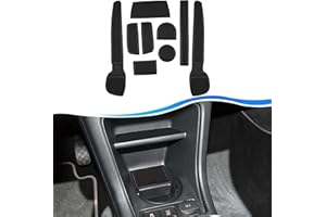 ‎SXCY SXCY Kompatibel mit VW Up GTI e-Up 2013-2023 Antirutschmatten, Up Mittelkonsole Gummimatten Getränkehalter Matte Armlehne Aufbewahrungsbox Rutschmatten VW Up Zubehör (Schwarz)