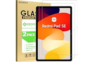GOZOPO [2 piezas Protector de Pantalla para Xiaomi Redmi Pad SE 11", Resistente Arañazos Película de Vidrio Templado para Tablet Xiaomi Redmi Pad SE 11" (2023)