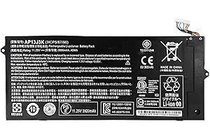 HUBEI AP13J3K AP13J4K KT.00304.001 KT.00303.001 CB3-431-C5EX Laptop Battery Compatible with Acer Chromebook 11.6" 11 C720 C720P C740 Series(11.25V 45Wh-2.5cm Short Cable)
