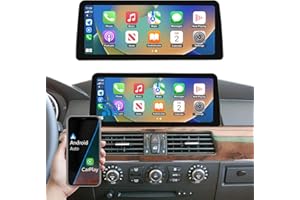 Road Top 12.3 calowe radio samochodowe ekran dotykowy Bezprzewodowy Carplay Android Auto dla BMW 5 Series E60/E61 2003-2008 Rok z systemem CCC, obsługa bezprzewodowej nawigacji lustrzanej
