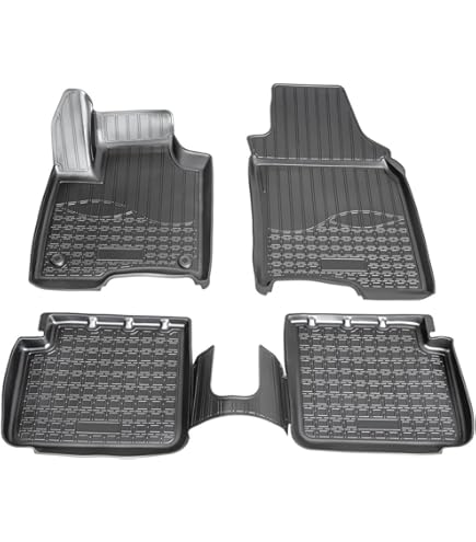 Protection Sol Auto 3d Tapis De Sol 3D ELMASLINE Pour VW Caddy 4 IV 2015-2020 - Protection Complète Caoutchouc TPE Tapis Caoutchouc 3D