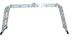 Linea Garden Friend Scala Alluminio Everest 4x3 Multifunzione Portata Max kg 150 per Uso Domestico e bricolage