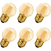 LVWIT 6 Unidades Bombillas led e27 Filamento Bombillas Vintages - 4W Equivalente a 40W, Luz de Color Blanco C&aacute;lido 2400K, 410