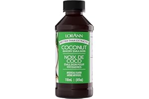 Lorann Oils Bakery Emulsions Natural and Artificial Flavor 4oz-Coconut, Other, Multicoloured, 6.82 x 6.82 x 13.43 cm