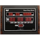 Buy Ajanta Quartz Plastic Abstract Digital Red LED Rectangle Wall Clock ...