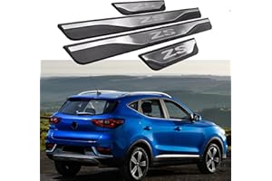 GZBFTDH Auto Parts Door Sill Protector, for MG ZS Accessories Car Kick Plates Guard Trim, Steel Door Entry Guard Scuff