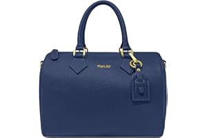 Parubi Sac à Main Femmes en Cuir Souple Véritable, Sacs Portés Épaule Fabriqué en Italie, Sac Porté Main Sacoche Élégant avec Bandoulière et Breloque pour Femmes et Filles (Olimpia)