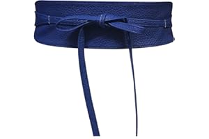 Live It Style It Ceinture pour femme large en dentelle avec ceinture en simili cuir sangler Tie taille unique Boho
