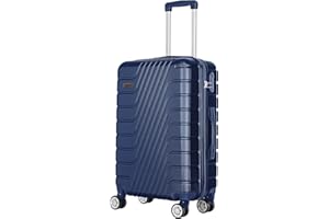 ARTREE Maletas de Viaje Medianas,Maleta de ABS 66x45x28cm,Trolley Rígido Ligero Maletas de Viaje con 4 Ruedas Dobles Giratorias 360º y Candado TSA,Maleta de Viaje Rígidaa Giratoria