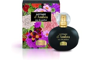 Helan, Nettare d'Ambra - Profumo Donna Sensuale Floreale, Eau de Parfum Femminile Sentori Gourmand di Vaniglia, Profumi Donna Leggeri con Fragranza Orientale di Patchouli e Legni, Made in Italy, 50 ml
