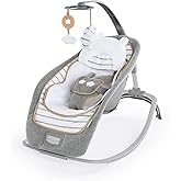 Ingenuity Boutique Collection Washable Premium Plush Fabric Foldable Baby Rocking Chair - Bella Teddy, 0-30 Months