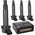 4PCS Ignition Coils for 2002 2003 2004 2005 2006 2007 2008 2009 2.4L Toyota Camry Matrix RAV4 Solara Highlander Scion TC xB Lexus HS250h 2.4 Coil Packs OE# UF333 C1330 90919-02244