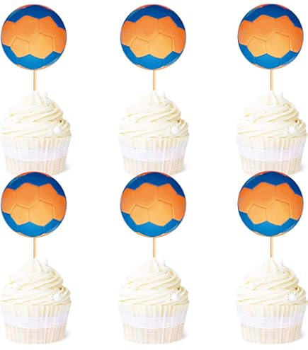 30 Stück Handball Cupcake-Deko – Sport-Kuchendekoration Für Geburtstag & Mottoparty
