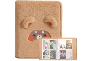 HAOWUL A5 Plush Binder Book Photos Album 10 Pages Kpop Photocard Binder Holder Book Mini Photo Album Kpop Photocard Binder for Photo Collection