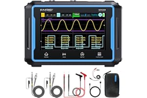 SIRYDER Oscilloscope,Handheld Oszilloskop Multimeter 3-in-1 Digitales Oszilloskop Signalgeber Multimeter mit 50Mhz Bandbreite,19999 Zählungen,250MS/s Abtastung,4.3 Zoll Touchscreen,Deutsche Sprachanzeige