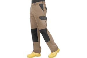 PROLUXE Endurance Herren-Cargo-Arbeitshose mit Kniepolstertaschen und verstärkten Nähte