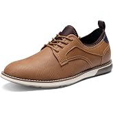 Bruno Marc Men's Elegant Lace-Up Dress Shoes | Elegant and sturdy, three-layer insole, arch support, padded collar, versatile