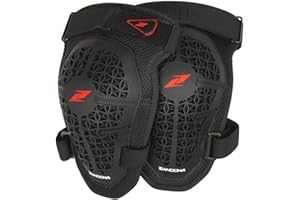 Zandonà Netcube Kneeguard - Ginocchiere in forma ergonomica, Nero, Taglia Unica, 1 paio