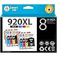 Smart Ink Kompatible Druckerpatronen als Ersatz für HP 920 XL 920XL 8 Multipack (2 Schwarz 2 Cyan 2 Magenta 2 Gelb) kompatibe