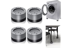 ENAIAH Podkładki antywibracyjne, 4 sztuki, gumowe nóżki do pralki, podkładki do pralki, podkładki antywibracyjne, stabilizator stopy, do pralki i suszarki do prania (B)