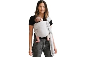 Studio Romeo - Echarpe de portage bébé - Porte-bébé physiologique - Sling - Pratique - Sans nœud, ni sangle - Dès la naissance - Fabriqué au Portugal - 100% Coton - Rayé Stripes