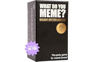 WHAT DO YOU MEME? Core Game Black Edition – Le Jeu hilarant pour Adultes pour Les Amateurs de mèmes