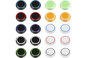 AYESY Joystick Kappen, 20 Stück PS5 Controller Sticks Kappen Silikon Thumbsticks Grips PS4 PS5 Controller Zubehör für Xbox One Series, Joystick-Schutz Aufsätze (Mehrere Farben)