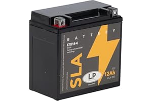LP BATTERIES LANDPORT Batterie LTX14-4 12V 12Ah SLA kompatibel für Vespa, Piaggio Gilera Maxiscooter, Buell, BMW, Aprilia, Ducati, Honda Motorrad