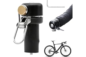 XXHUO Sonnette Vélo Klaxon Velo Puissant Étanche Universel Mini Clochette pour Guidon Accessoire pour Adulte Enfant VTT Vélo Électrique Trottinette, Son Clair Sécurité Route