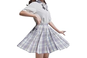MLIAN Japanische Schulmädchen-Uniform, Teenager-Mädchen, Kawaii, JK, Schuluniform, Anime-Kleid mit Kragen, Hemd, Kostüm