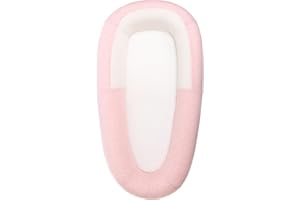 PurFlo Sleep Tight Baby Bed | Safe for Overnight Sleep | Fully Breathable Baby Nest Alternative | Newborn Essentials | 0-8m Shell Pink