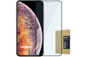 doupi FullCover Panzerfolie für iPhone 11 Pro (2019) / XS/X (5,8 Zoll), Preimium 9H Hartglas HD Panzer Display Schutz Glasfolie, schwarz