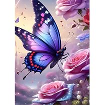 PJOESL Kit De Peinture Diamant En Forme De Papillon Pour