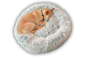 Puppery Wolke 7 Hundebett - Das Original, kuscheliges Hundekissen Hundekorb waschbar (60cm, Hellgrau)