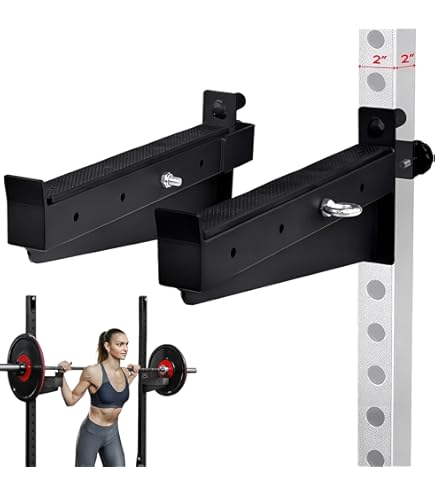 3x3 Squat Rack Safety Arms Weight Bench Safety Bar Catches PRx