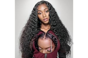 EINBEAUTY Wear & Go Glueless Pre-Cut Lace Wig Long Curly Lace Wigs For Women No Glue Pre Plucked 4x4 Lace Wig Human Hair Pre-Bleacheted Knots Transparent Lace Wigs Beginner Friendly 180% Density 20Inch