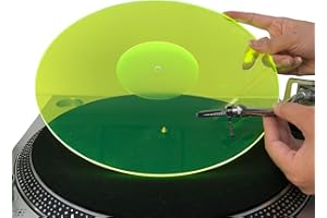 M MSDEE Turntable Slipmat for Vinyl LP Record Player 12" Acrylic Slipmat, Anti Static Mats Turntable, Improve Bass and Sound Quality, Anti Vibration Platter Mat, DJ Slipmats