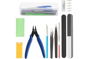 Comzantor 10 Piezas Gundam Model kit de Modelo Fabricación, Modelismo Maquetas, Juego de Manualidades Construcción de Pasatiempos con Caja, Herramientas Básicas de Modelador para Reparación y Fijación