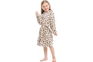 XINNE Unisex Bambino Corallo del Panno Morbido con Cappuccio Vestaglia Accappatoio Ragazzi Ragazze Toddlers Pigiami degli Indumenti da Notte