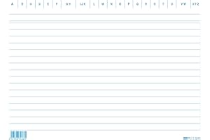 EDIPRO - E3246BL - 100 schede rigate blu f.to 15x21