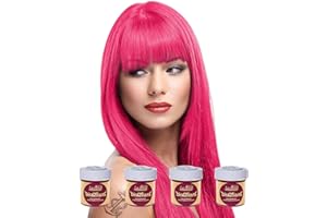 4 x La Riche Directions Semi-Permanent Hair Color 88ml Tubs - FLAMINGO PINK