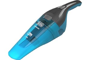 Black+Decker Cordless Dustbuster Handheld Wet & Dry Vacuum Cleaner, 7.2 V 1.5 Ah Li-Ion Battery With Charger Base, 385 ml, 14 Air Watts Suction Power, Blue - Wdc215Wa-B5
