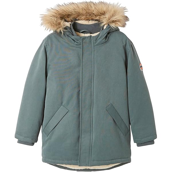 Caban Enfant Duffle-coat U00e0 Capuche Garu00e7on Doublu00e9